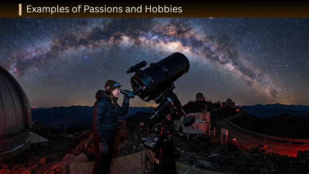 Examples of Passions and Hobbies