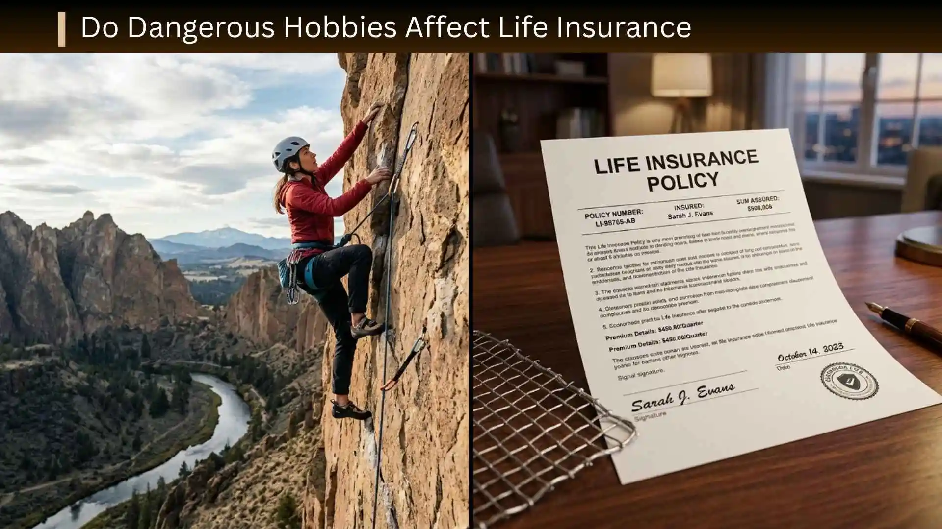 Dangerous Hobbies and Life Insurance