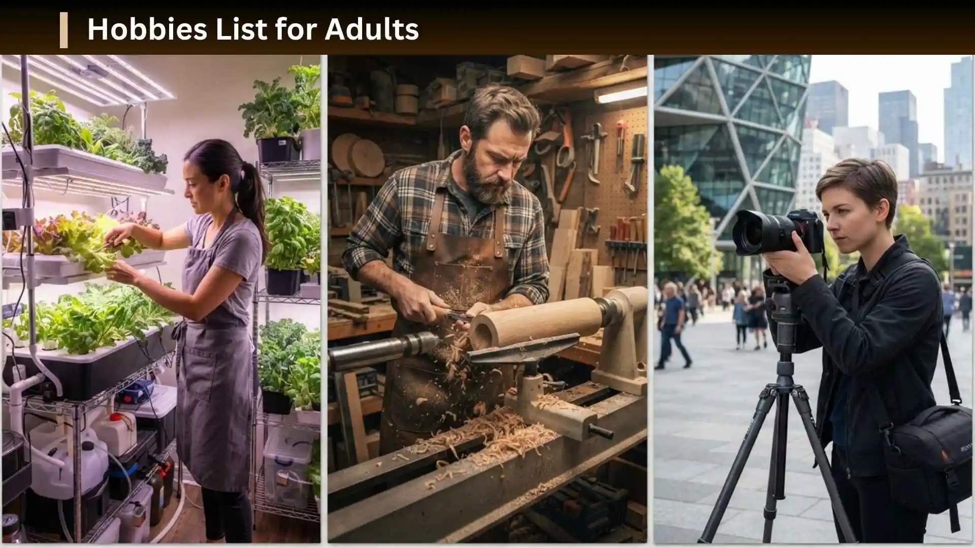 Hobbies List for Adults